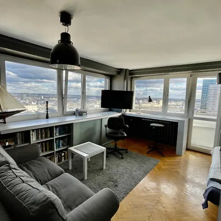 Super Grey Centrum 2x Metro Fast Wifi 300 Mbs Netflix Appletv Smarttv Spotify Panorama Miasta דירה