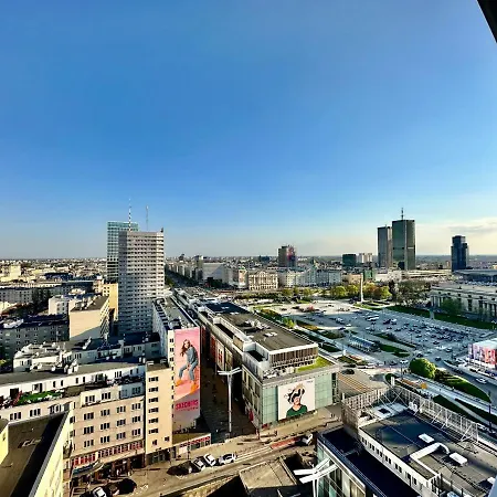 Apartment Grey Centrum Panorama: Smart With Fast Wi-fi Warsaw
