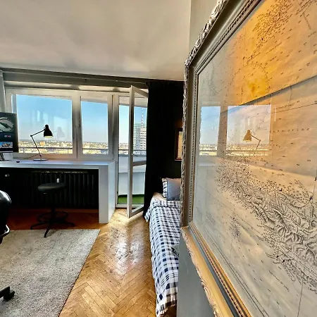 Super Grey Centrum 2x Metro Fast Wifi 300 Mbs Netflix Appletv Smarttv Spotify Panorama Miasta Warszawa